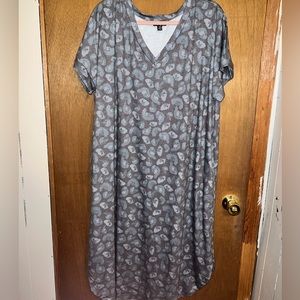 Casual Leopard print maxi